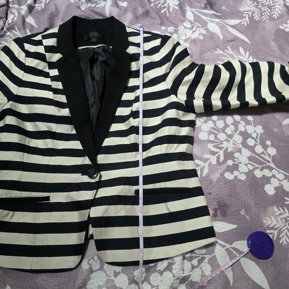 Worthington Striped Black and White Women's Blazer Size Large - Picture 11 of 15